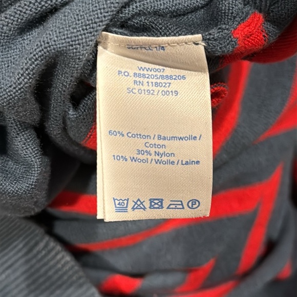 BODEN Women’s 4R Midi Cotton Wool Striped Multicolored Sweater Dress - Picture 6 of 6